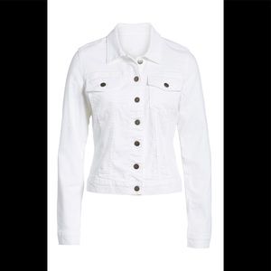 Kut from the Kloth white jean jacket